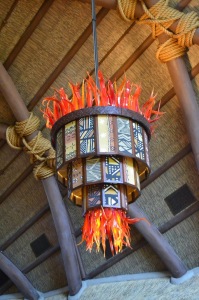 A Chandelier in the Kidani Village Lobby